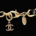 Bracelet CHANEL métal et cuir