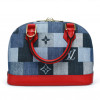 Sac ALma BB LOUIS VUITTON denim damier Monigram patchwork