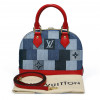 Sac ALma BB LOUIS VUITTON denim damier Monigram patchwork