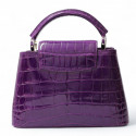 Sac Capucine  LOUIS VUITTON crocodile violet