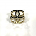 Bague CHANEL CC blanche