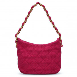 Sac CHANEL Hobo tweed rose