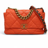 Sac à rabat 19 CHANEL orange