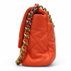 Sac à rabat 19 CHANEL orange