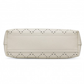 Cabas CHANEL blanc cuir grainé