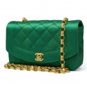 Mini Diana CHANEL satin vert