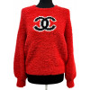 CC Teddy pullover CHANEL rouge