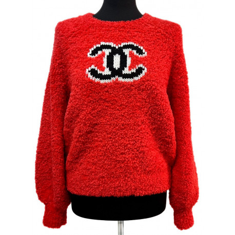 CC Teddy pullover CHANEL rouge