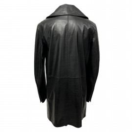 Veste cuir noir CHANEL T38