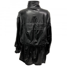 Veste longue CHANEL T 44 Vynil noir