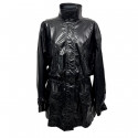 Veste longue CHANEL T 44 Vinyle noir