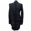 Manteau CHANEL T38 tricot cachemire