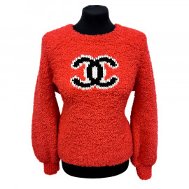 CC Teddy pullover CHANEL rouge