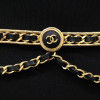 Ceinture CHANEL cuir et chaine