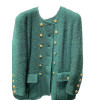 Veste CHANEL verte tweed