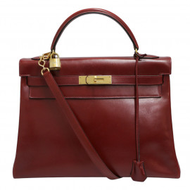 Kelly 32 HERMES retourné boxx rouge H