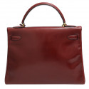 Kelly 32 HERMES retourné boxx rouge H