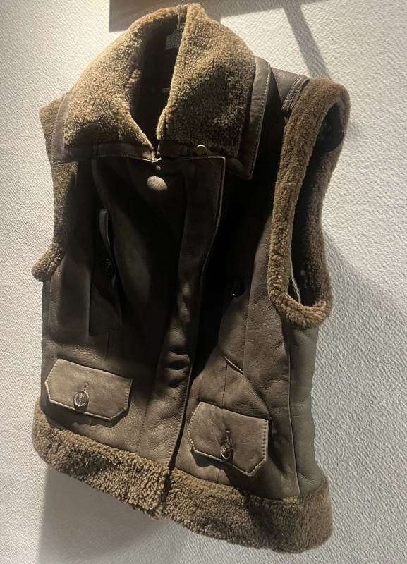 Gilet DIOR sans manches cuir