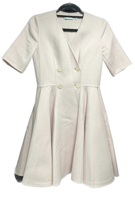 Robe CHRISTIAN DIOR portefeuille cachemire rose pâle