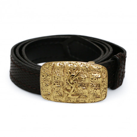 Ceinture YSL Vintage imitation serpent