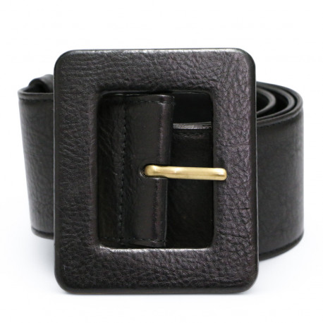 Ceinture YSL YVES SAINT LAURENT large marron