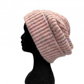 Ensemble bonnet et écharpe CHANEL rose 