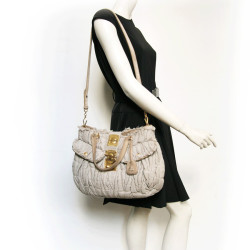 Sac JIMMY CHOO en lin beige GM