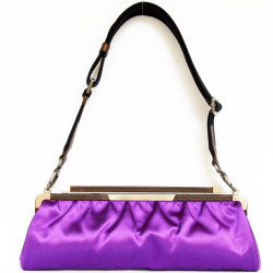 Pochette MARNI en satin violet