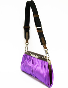 Pochette MARNI en satin violet