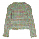 Veste courte tweed vert CHANEL AUtomne 2001