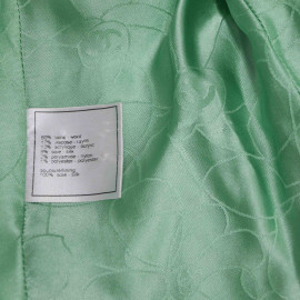 Veste courte tweed vert CHANEL AUtomne 2001