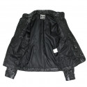 Veste T 34 CHANEL textile et cuir noir