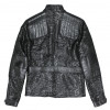 Veste T 34 CHANEL textile et cuir noir