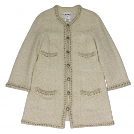 Veste longu CHANEL beige T44