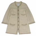 Veste longue CHANEL beige T44