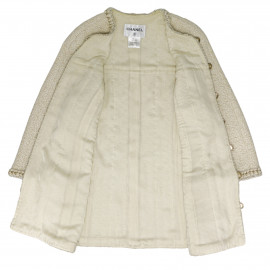 Veste longu CHANEL beige T44