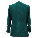 Veste CHANEL verte tweed