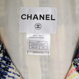 Veste CHANEL tweed multicolore