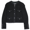 Veste CHANEL T38 tweed noir