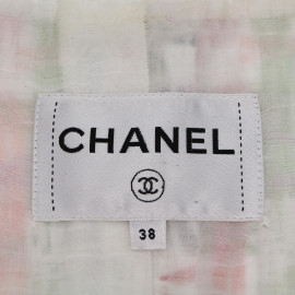 Veste CHANEL tweed blanc 38