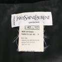 Veste T 42 YVES SAINT LAURENT velours noir coeur brillants