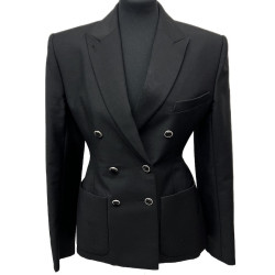 Blazer LOUIS VUITTON croisé T 38 noir