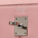 Sac HERMES Kelly 25 rose Sakura cuir swift