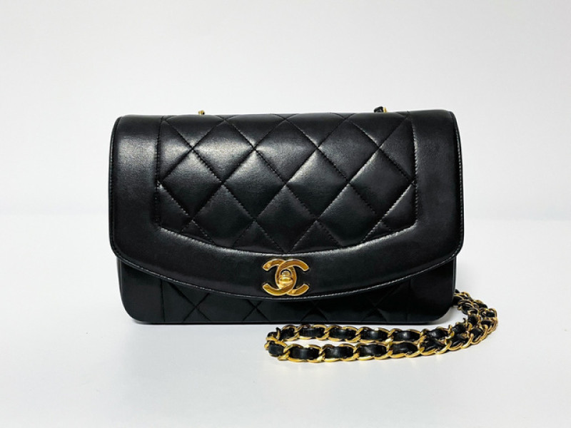 Sac Diana small CHANEL noir