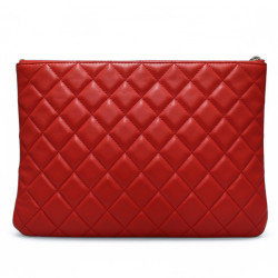 Pochette HERMES matelssée rouge