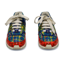 Sneakers CHANEL T 36 tweed multicolore