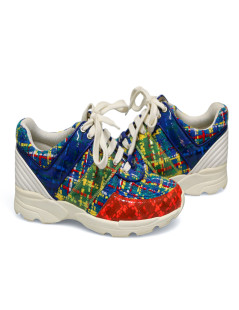 Sneakers CHANEL T 36 tweed multicolore