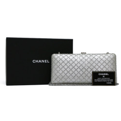 Sac du soir CHANEL strass argenté