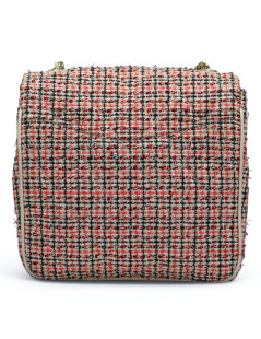 Mini sac tweed CHANEL blanc