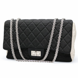 2.55 CHANEL bicolore noir blanc